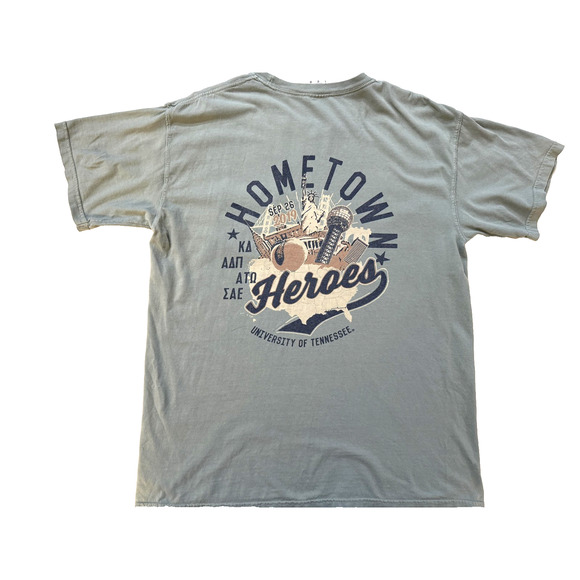 University of Tennessee FRAT Hometown Heroes Shirt Mens LG Pocket Back Hit 2019 - Picture 1 of 7